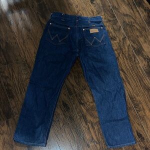 Wrangler Dark Blue Straight Jeans made in USA